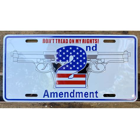 2nd Amendment Signs Tags License Plates Ultimate Flags