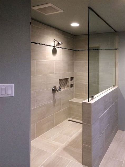 Your shower door is soooo cheap, it wobbles to and fro. 46 Fantastic Walk In Shower No Door for Bathroom Ideas (30 ...