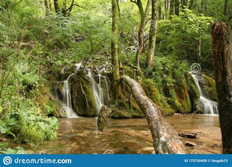 Silky Waterfall In The National Park Croatia Stock Photo Image Of