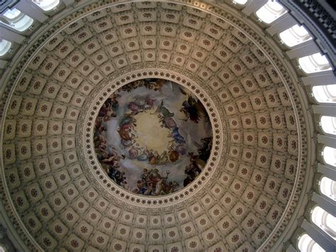 Washington Dc The Inside Of Capitol Hills Dome Stunning By