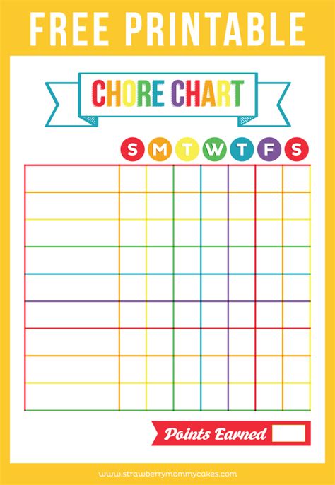 9 free body diagram free printable download free. FREE Printable Chore Chart - Printable Crush