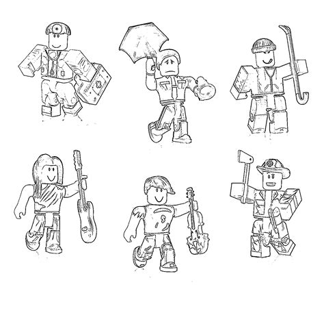 Roblox Noob Fight Render Coloring Page Free Printable