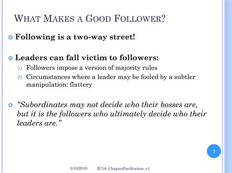 Ppt Chapter 8 Authentic Followership Chapter 9 The Price And Prize
