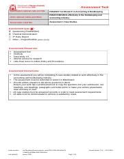 FNSACC408 ASS1 FT 1 5 Docx Assessment Task Qualification National