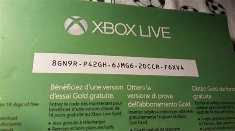 14 Xbox live gold trial code not used(vid will... 