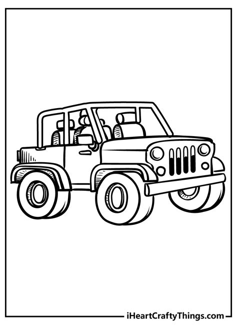 Printable Jeep Coloring Page Updated 2022 Coloring Home