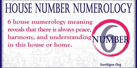 Number 6 House Numerology Nurturing Power Sunsignsorg
