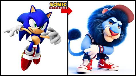 Sonic The Hedgehog All Characters As Lion Youtube
