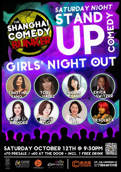 Stand Up Comedy Girls Night Out At Shanghai Comedy Bunker Shanghai
