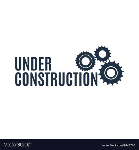 Simple Under Construction Icon Royalty Free Vector Image
