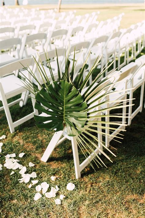 35 Altar And Aisle Decorations We Love Tropical Wedding Decor Palm