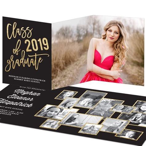 Time To Sparkle Trifold Graduation Announcement Graduation