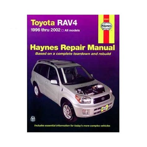 Manual De Taller Haynes Para Toyota Rav4 Gasolina 9781563924521