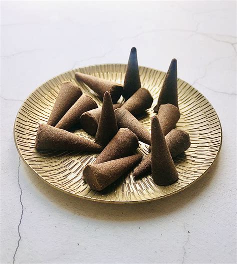 Hand dipped incense cones with a highly scented patchouli scent with ...