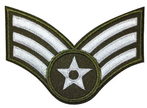 Senior Airman Chevrons Rank Us Air Force Usaf Military Us Sew Iron On
