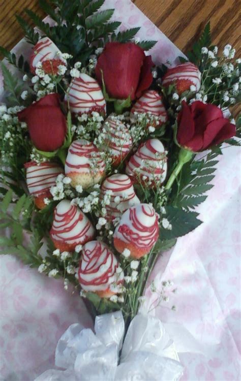 Flowers And Chocolate Covered Strawberries Box Box For Treats Or