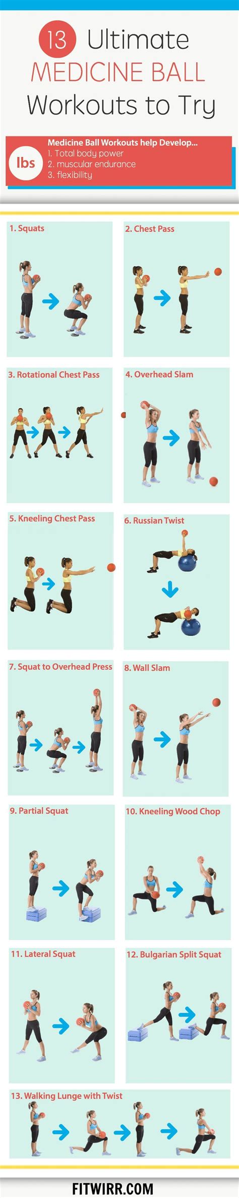 13 Printable Medicine Ball Workouts For Your Core Grand Fitness