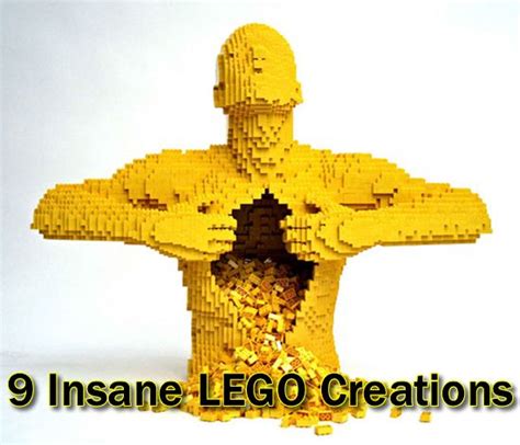 9 Insane Lego Creations Lego Sculptures Lego Art Amazing Lego Creations