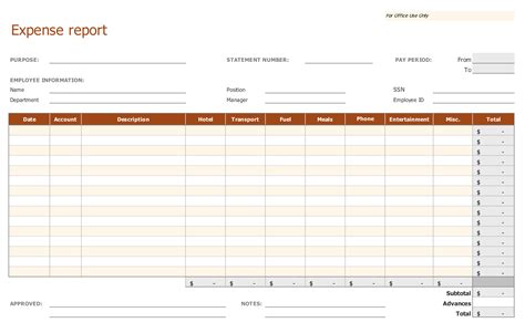 Business Expense Report Template | ExcelTemplate