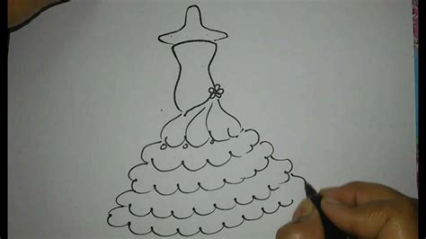 ¿dibujar está entre tu lista de propósitos a cumplir este año? How to draw a wedding dress || draw a wedding dress || how ...