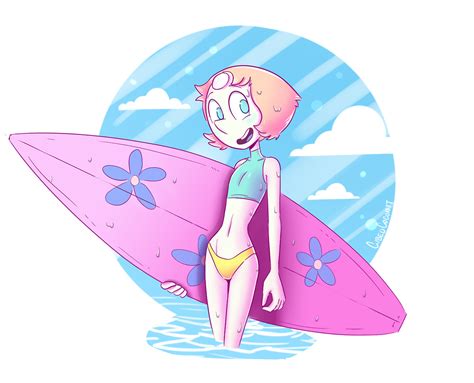 Cubedcoconut Surfer Girl Pearl Pearl Steven Universe Steven
