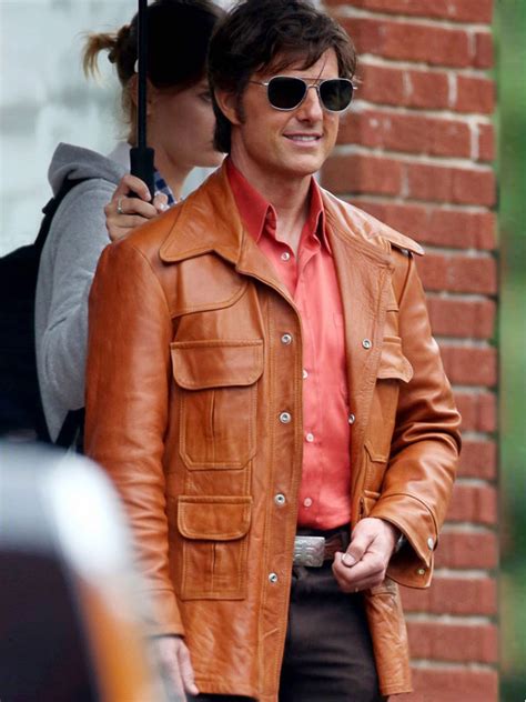 Actor Tom Cruise Brown Leather Jacket Rockstar Jacket