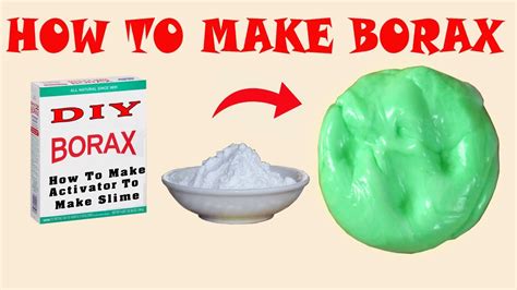 How To Make Borax In Home I 100 Proof With Slime Making I Youtube