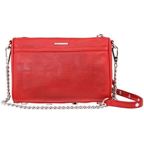 Rebecca Minkoff Mac Ladies Small Red Leather Crossbody Bag Hu17efcx01