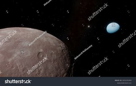 Uranus Moon Titania Titania Moon 3d Stock Illustration 2231335393