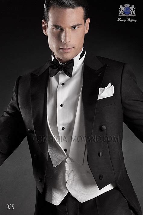 Black Tie Black Men Wedding Suit Model 925 Mario Moyano Collection