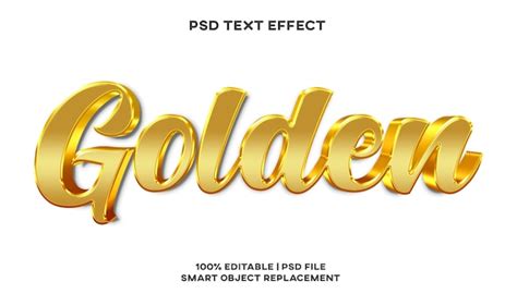 Premium Psd Golden Text Effect Style Template