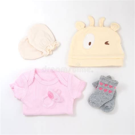 Newborn Baby Essential Flat Lay Stock Photo Image Of Clothes Cute