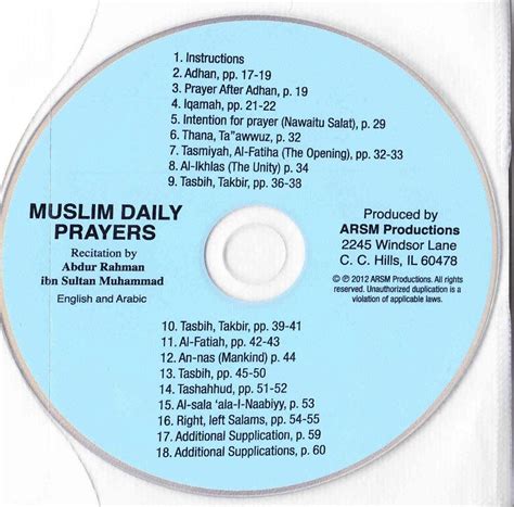 Muslim Daily Prayers A Learners Guide With Cd 9781930097766 Ebay