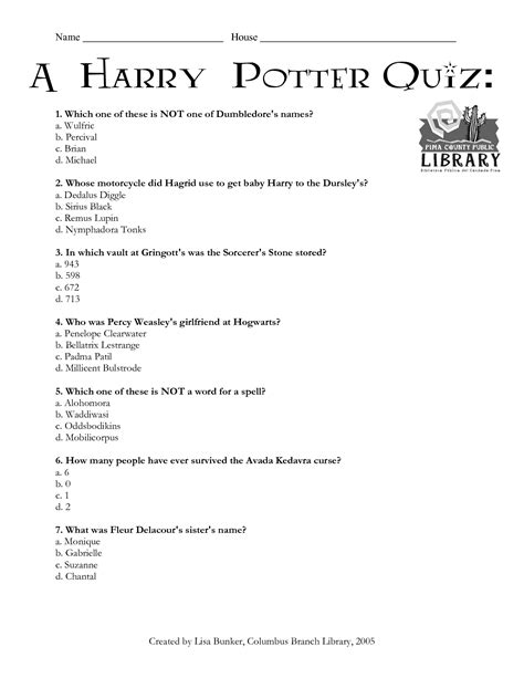 A Harry Potter Quiz Harry Potter Quiz Harry Potter Questions Harry
