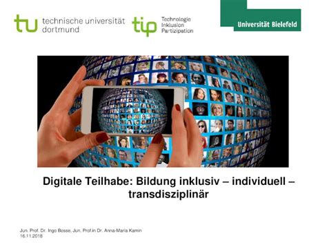 Pdf Digitale Teilhabe Bildung Inklusiv Individuell Inklusive