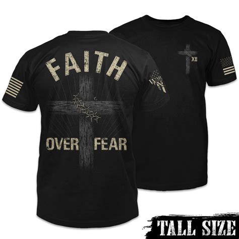 Faith Over Fear Tall Size Warrior 12