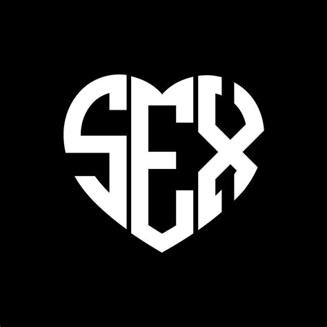 Sex Creative Love Shape Monogram Letter Logo Sex Unique Modern Flat Abstract Vector Letter Logo
