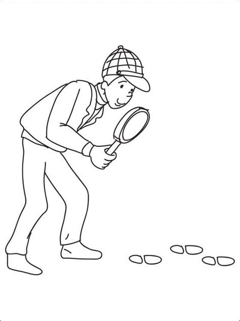 Detective 3 Coloring Page Free Printable Coloring Pages For Kids