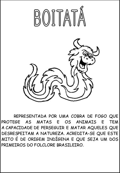 Lenda Do Boitatá Para Imprimir