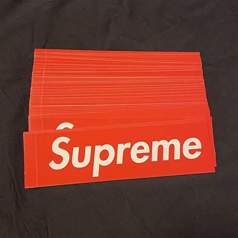 Supreme New Supreme Box Logo Sticker X100 Grailed