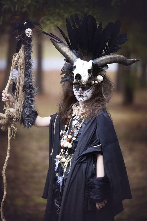 Amazing Homemade Voodoo Priestess Costume For A Girl
