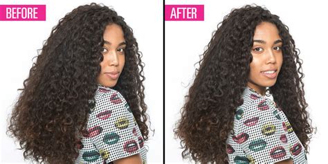 #curlytostraight #curlyhaircurly to straight hair tutorial. The Genius Way to Thin Out Super Thick Hair Without ...