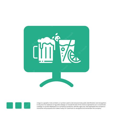 Premium Vector Abstract Monitor Tv Bar Logo Design Vector Graphic
