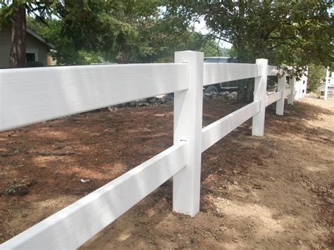 2 Rail Vinyl Fence Arbor Fence Inc A Diamond Certified Company