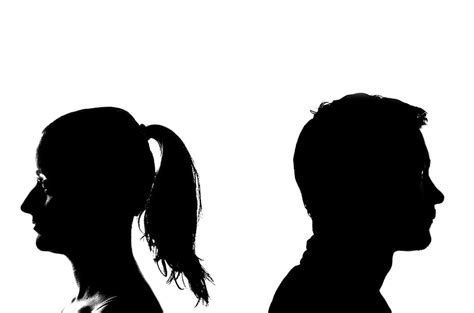 Silhouette Photo Man Woman Behind Silhouette Photo Man And Woman