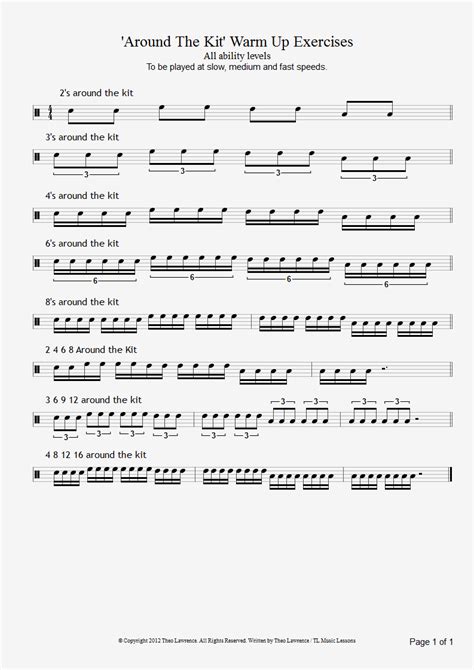 Practice Pad Exercises Learn Drums For Free