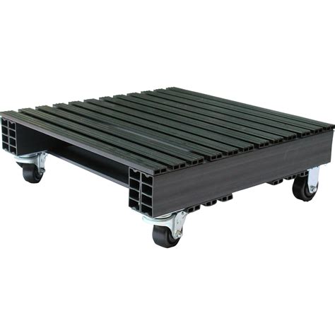 Jifram Extrusions Recycled Plastic Pallet With Casters — 24in X 24in