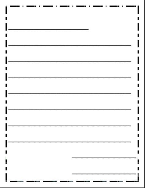 Letter Writing Paper Template For Your Needs