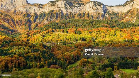 Autumn Colors In French Alps Hautesavoie High Res Stock Photo Getty