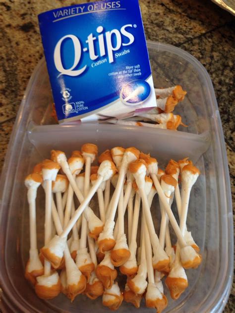 Q Tipsear Wax Made With Marshmellos And Butterscotch Halloween Food